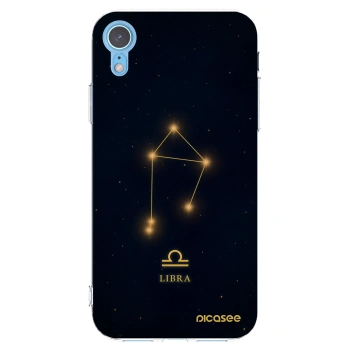 Picasee silikonska prozirna maskica za Apple iPhone XR - LIBRA