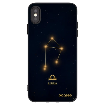 Picasee crna silikonska maskica za Apple iPhone XS Max - LIBRA