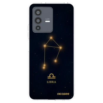 Picasee silikonska prozirna maskica za Vivo V23 5G - LIBRA