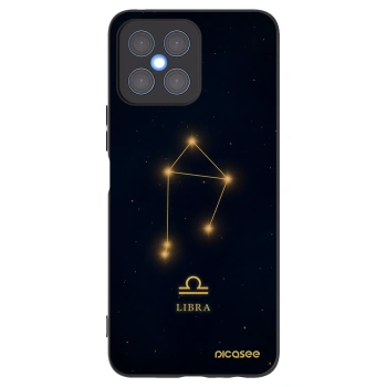 Picasee crna silikonska maskica za Honor X8 4G - LIBRA