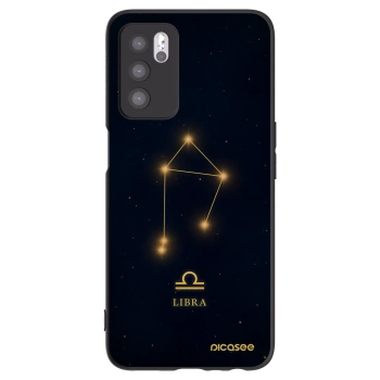 Picasee crna silikonska maskica za OPPO A16s - LIBRA