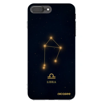 Picasee silikonska prozirna maskica za Apple iPhone 8 Plus - LIBRA