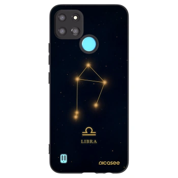 Picasee crna silikonska maskica za Realme C21Y - LIBRA