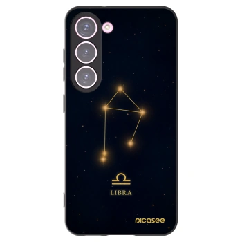 Picasee crna silikonska maskica za Samsung Galaxy S23 5G - LIBRA