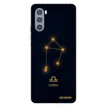 Picasee silikonska prozirna maskica za Motorola Moto G62 - LIBRA