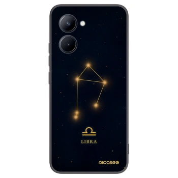 Picasee crna silikonska maskica za Realme C33 (2023) - LIBRA
