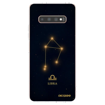 Picasee silikonska prozirna maskica za Samsung Galaxy S10 Plus G975 - LIBRA