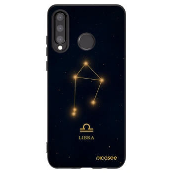 Picasee crna silikonska maskica za Huawei P30 Lite - LIBRA