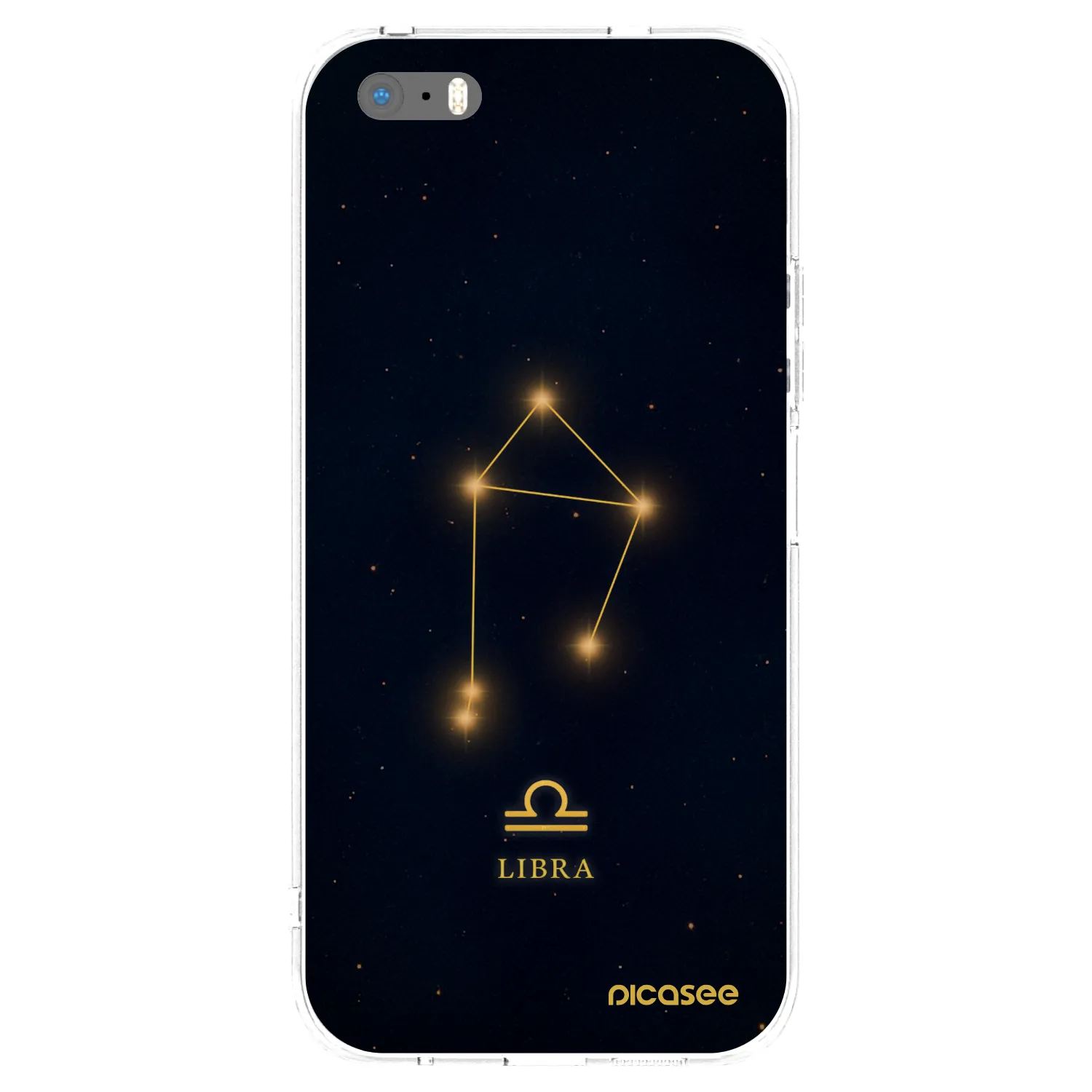 Picasee silikonska prozirna maskica za Apple iPhone 5/5S/SE - LIBRA