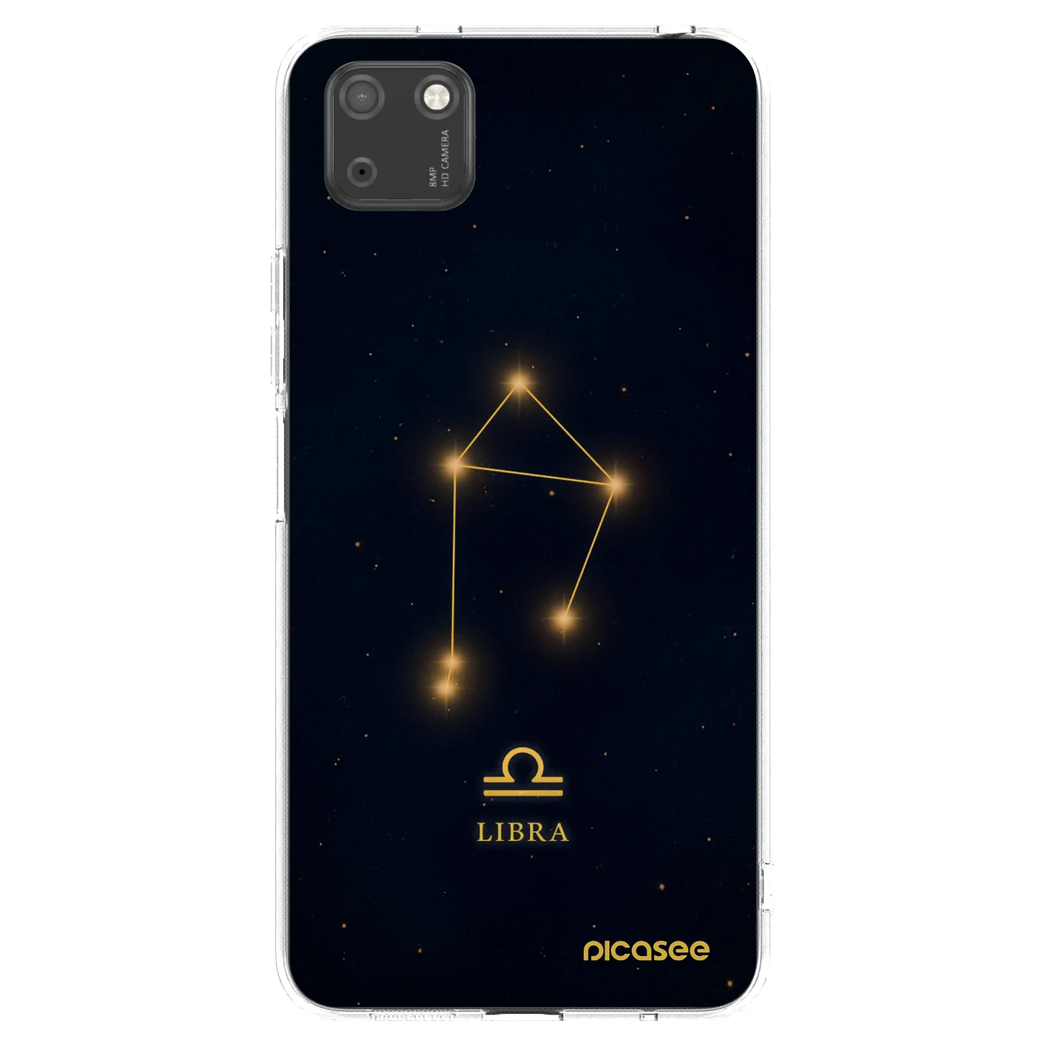 Picasee silikonska prozirna maskica za Huawei Y5P - LIBRA
