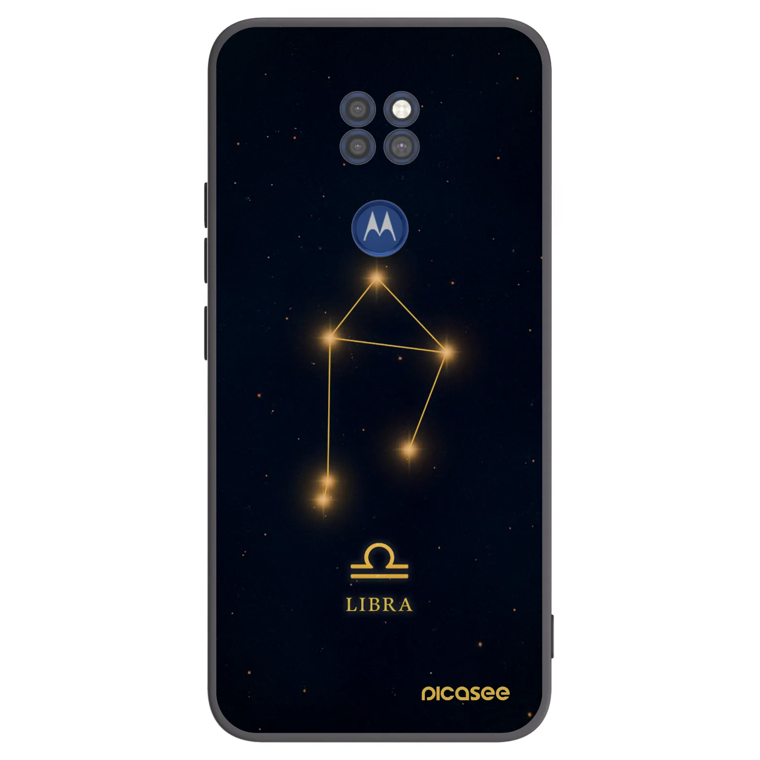 Picasee crna silikonska maskica za Motorola Moto G9 Play - LIBRA