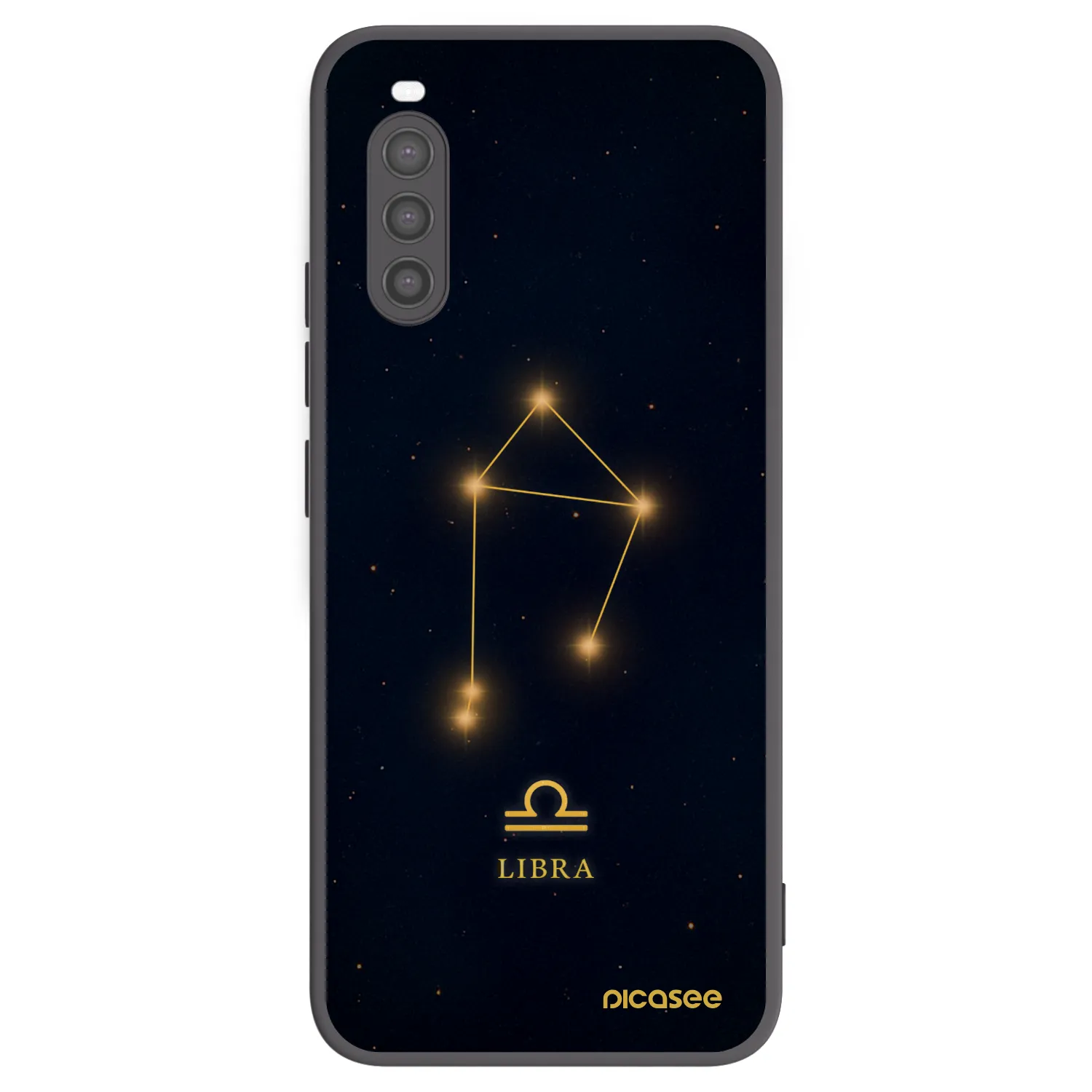 Picasee crna silikonska maskica za Sony Xperia 10 II - LIBRA