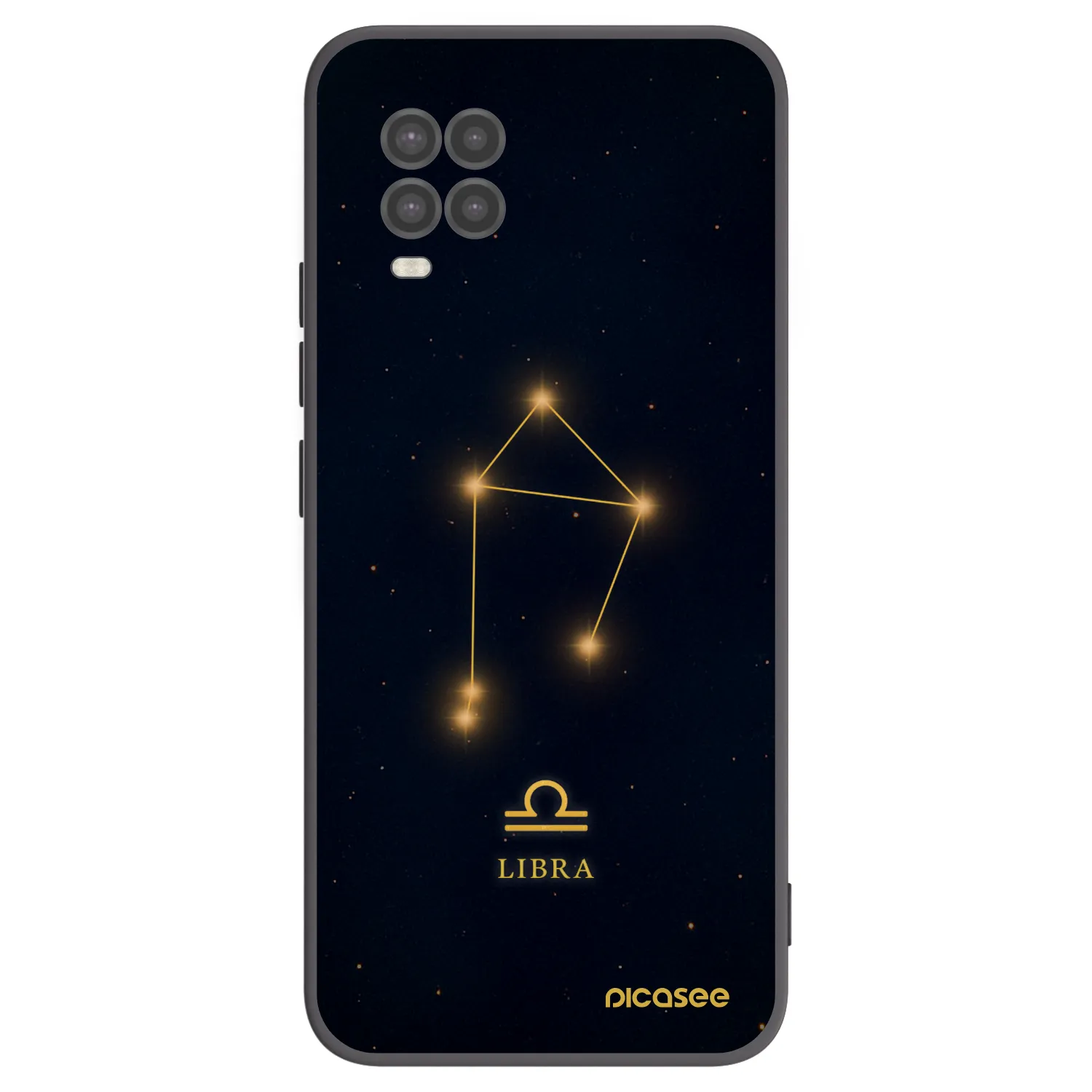 Picasee crna silikonska maskica za Xiaomi Mi 10 Lite - LIBRA