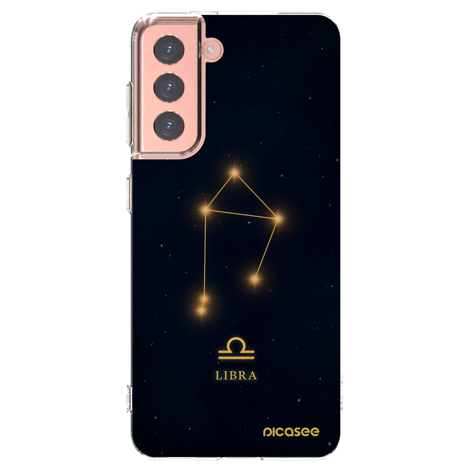 Picasee silikonska prozirna maskica za Samsung Galaxy S21 5G G991B - LIBRA