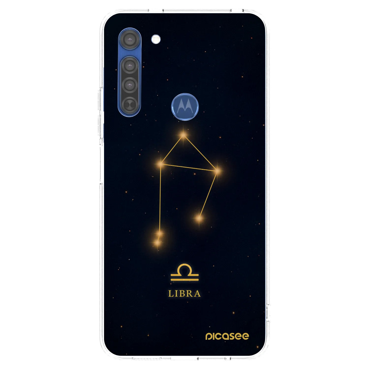 Picasee silikonska prozirna maskica za Motorola Moto G8 - LIBRA