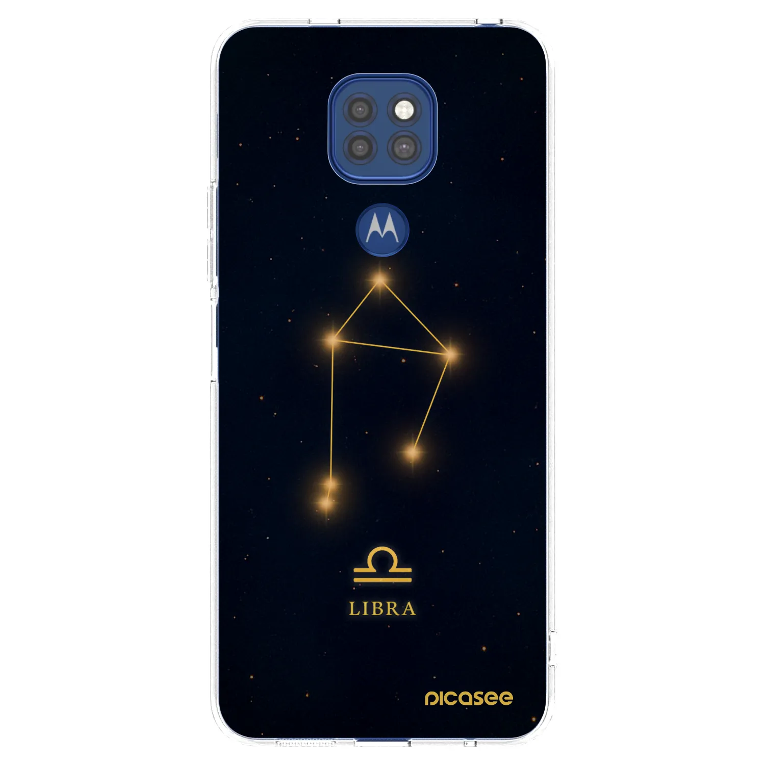 Picasee silikonska prozirna maskica za Motorola Moto G9 Play - LIBRA