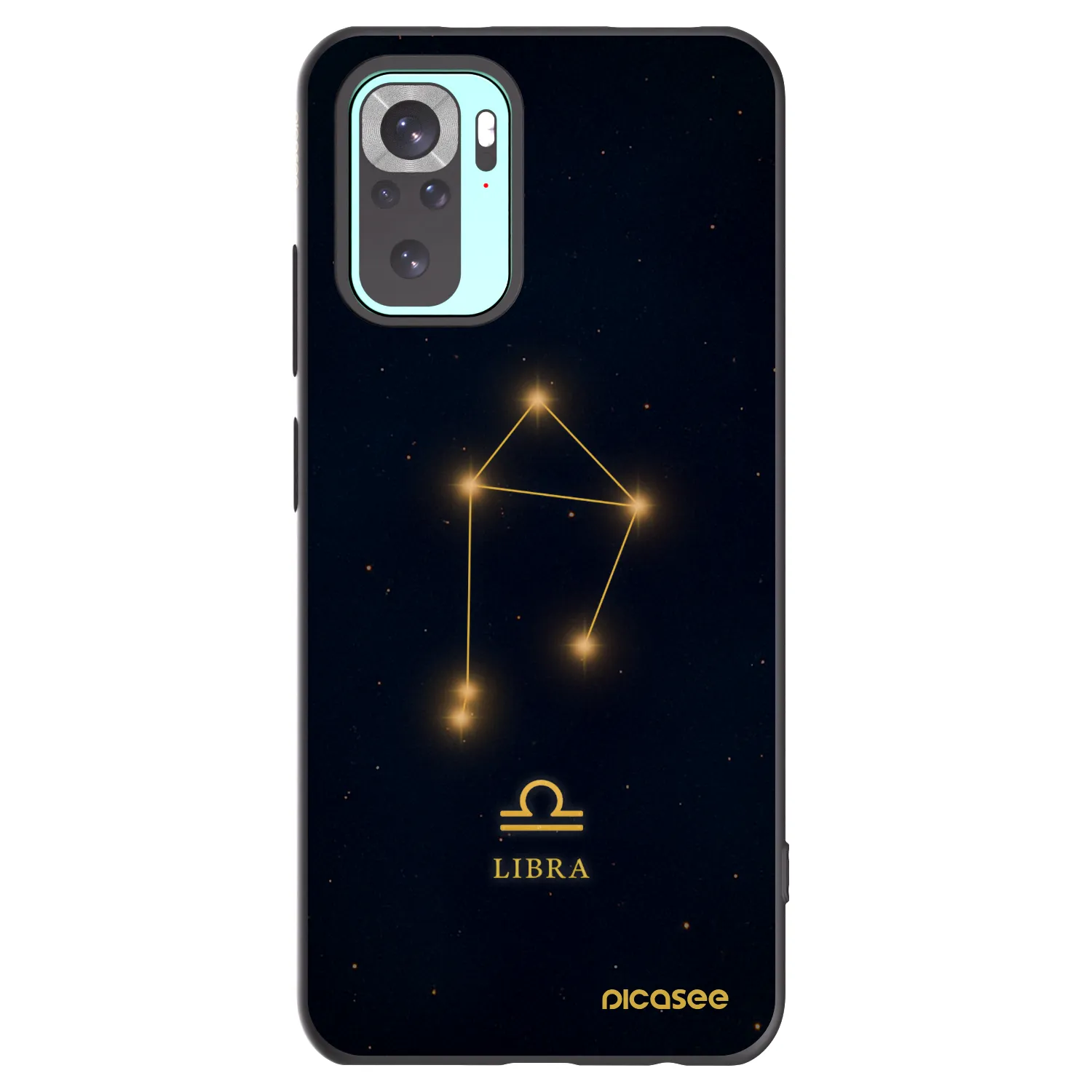 Picasee crna silikonska maskica za Xiaomi Redmi Note 10 Pro - LIBRA