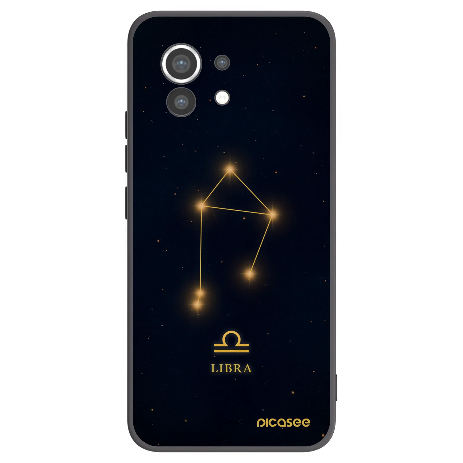 Picasee crna silikonska maskica za Xiaomi Mi 11 - LIBRA