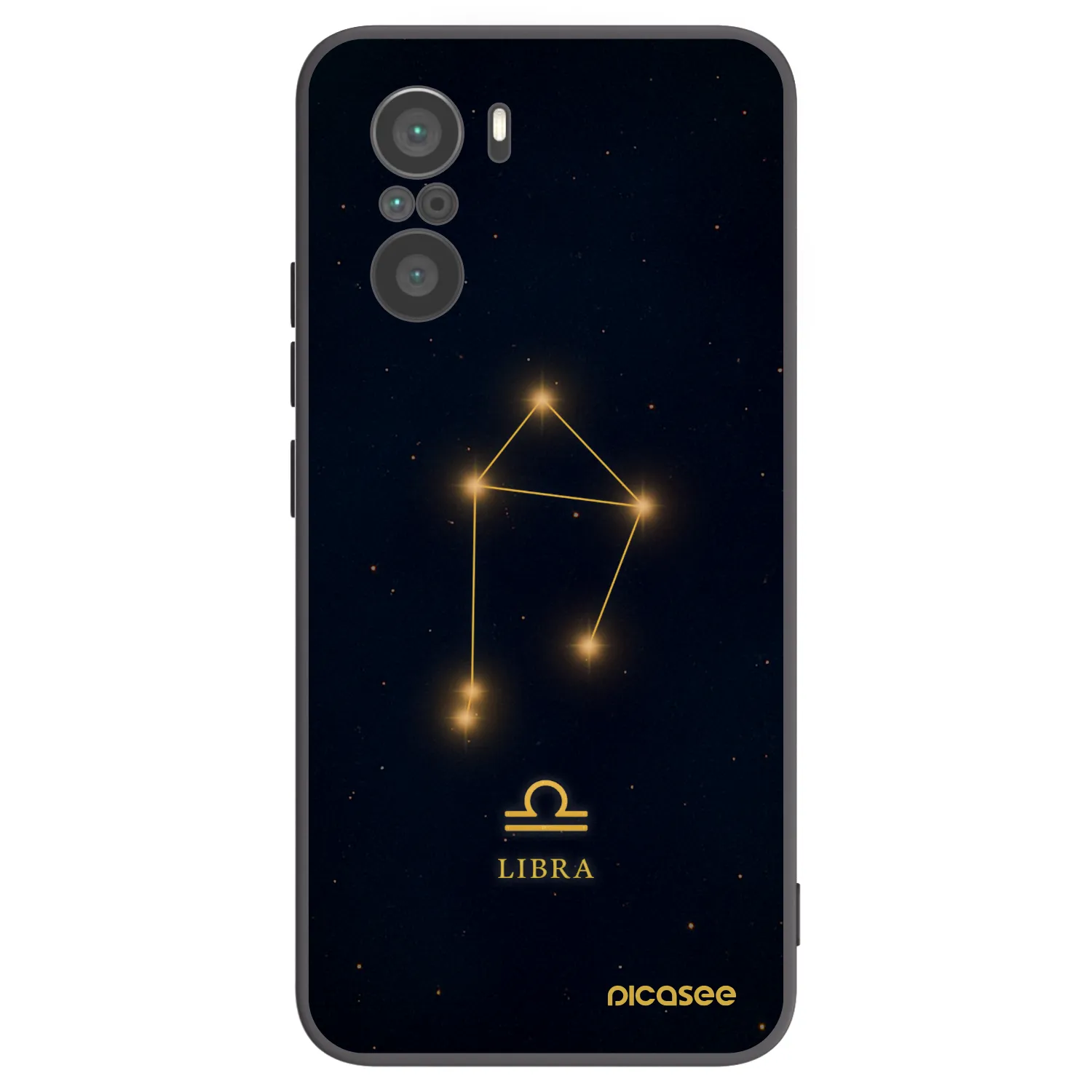 Picasee crna silikonska maskica za Xiaomi Poco F3 - LIBRA