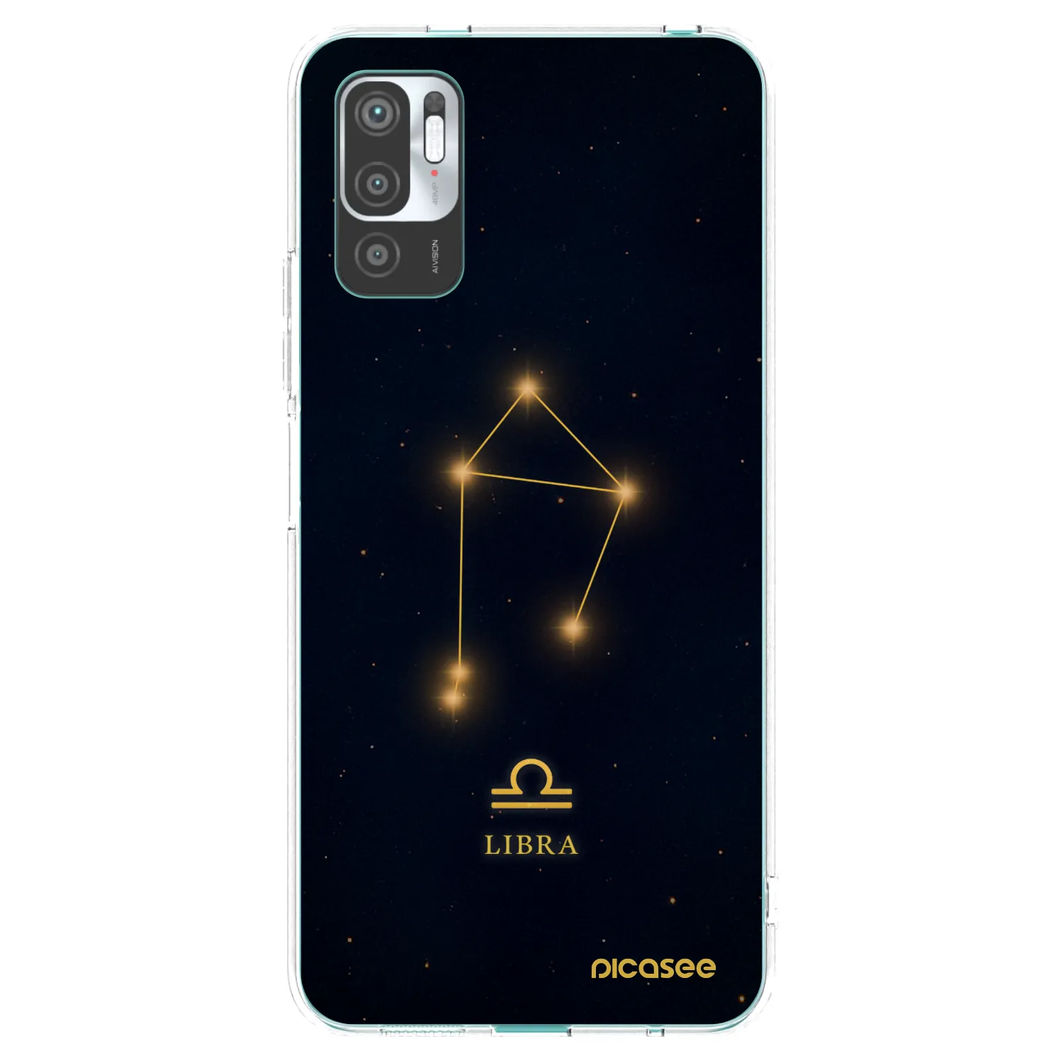 Picasee silikonska prozirna maskica za Xiaomi Redmi Note 10 5G - LIBRA