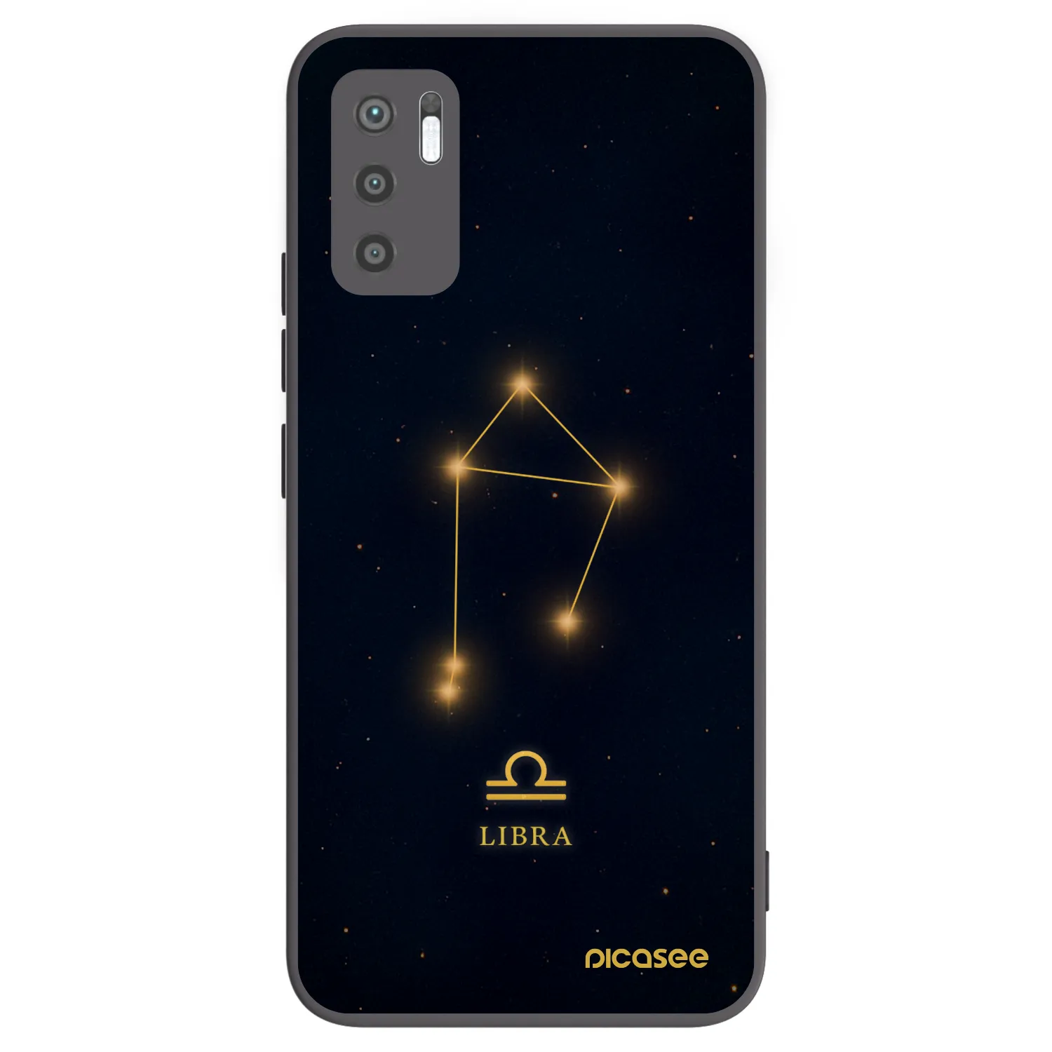 Picasee crna silikonska maskica za Xiaomi Redmi Note 10 5G - LIBRA