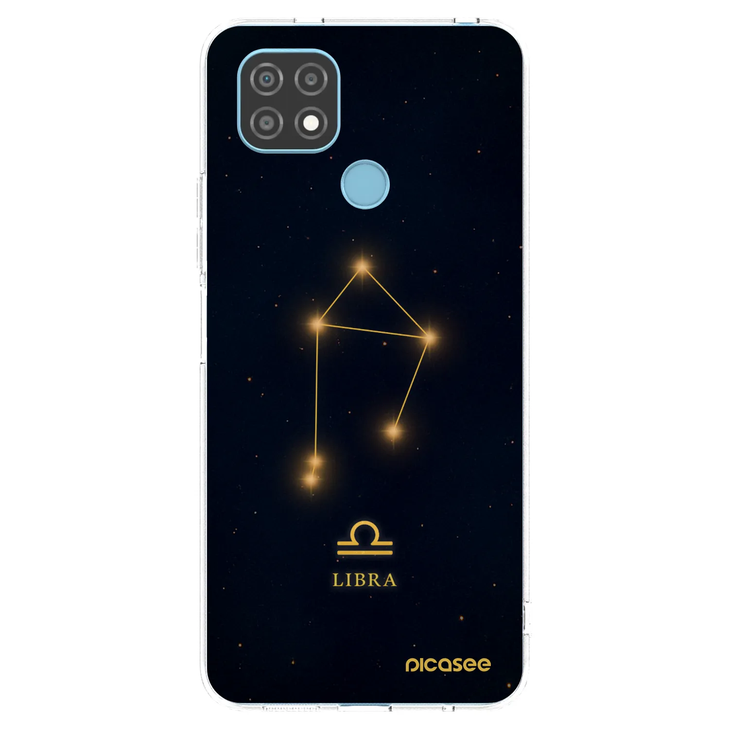 Picasee silikonska prozirna maskica za Realme C21 - LIBRA