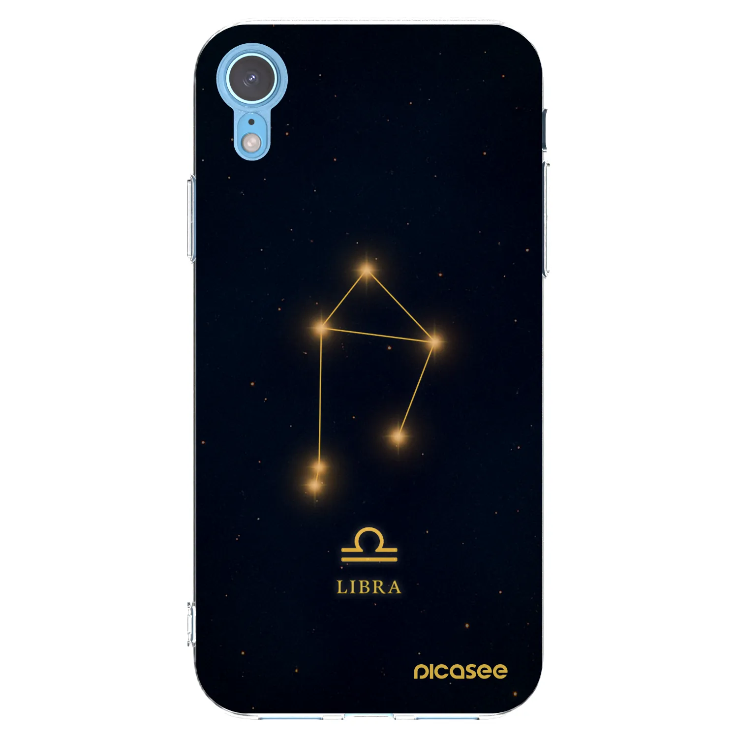 Picasee silikonska prozirna maskica za Apple iPhone XR - LIBRA