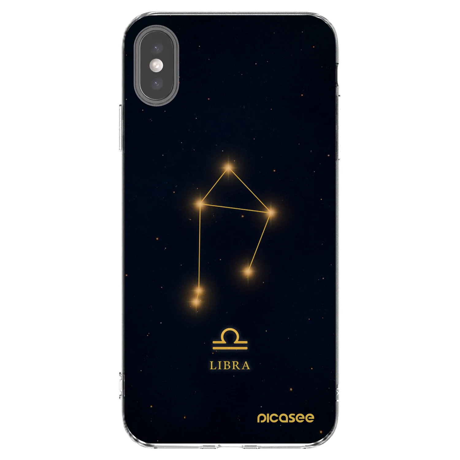 Picasee silikonska prozirna maskica za Apple iPhone XS Max - LIBRA