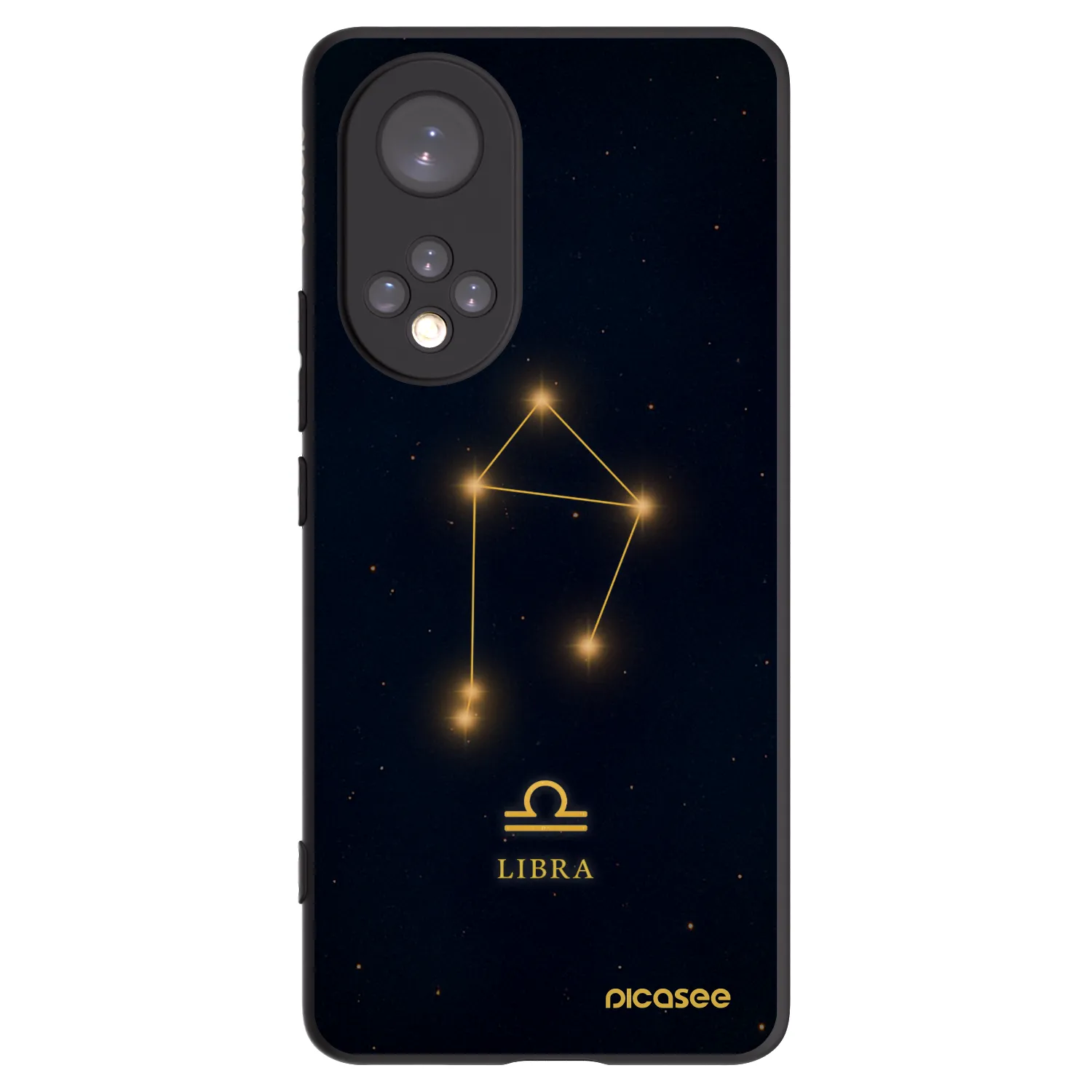 Picasee crna silikonska maskica za Honor 50 5G - LIBRA