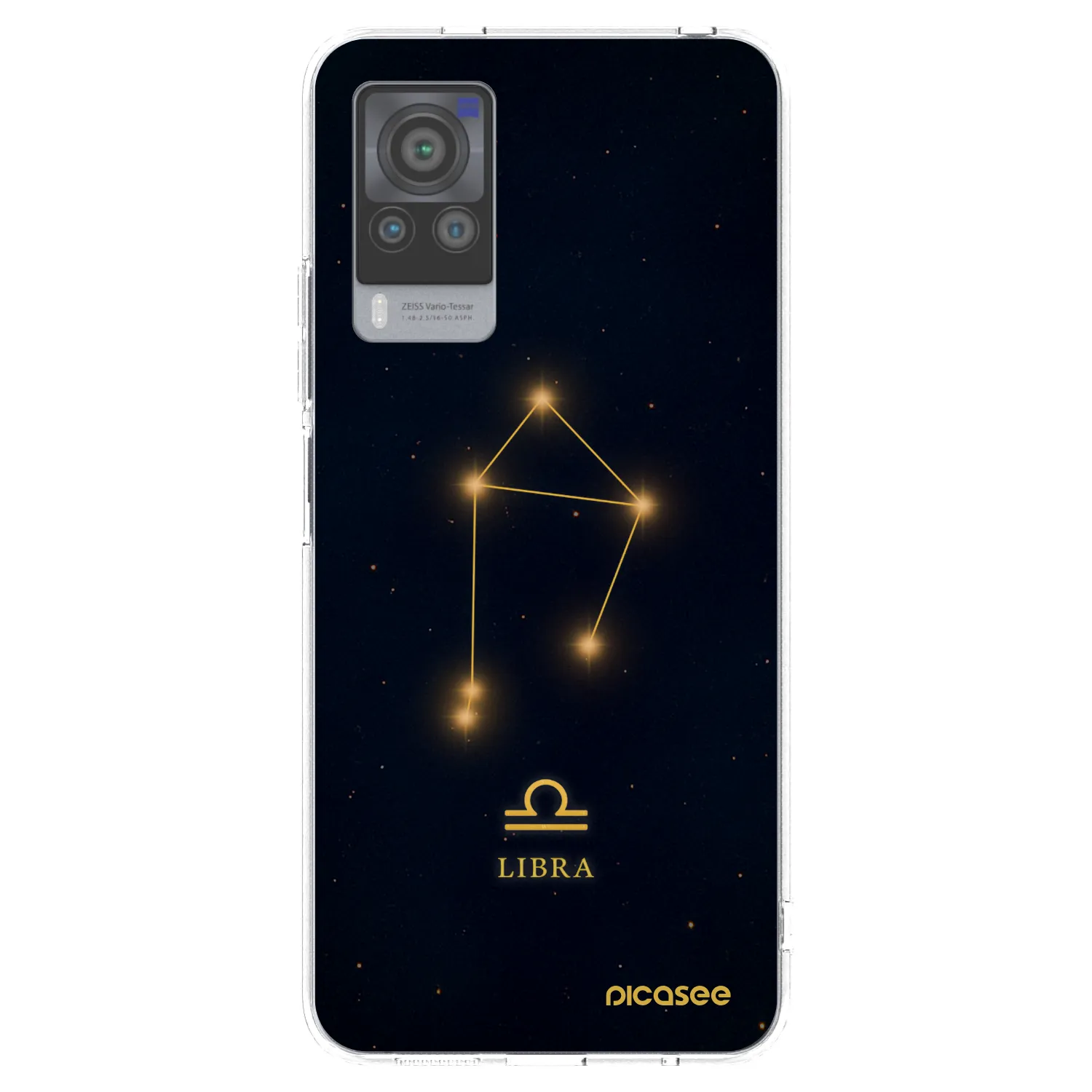 Picasee silikonska prozirna maskica za Vivo X60 Pro 5G - LIBRA