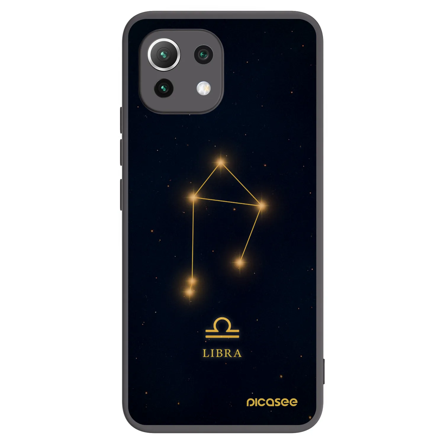 Picasee crna silikonska maskica za Xiaomi 11 Lite 5G NE - LIBRA