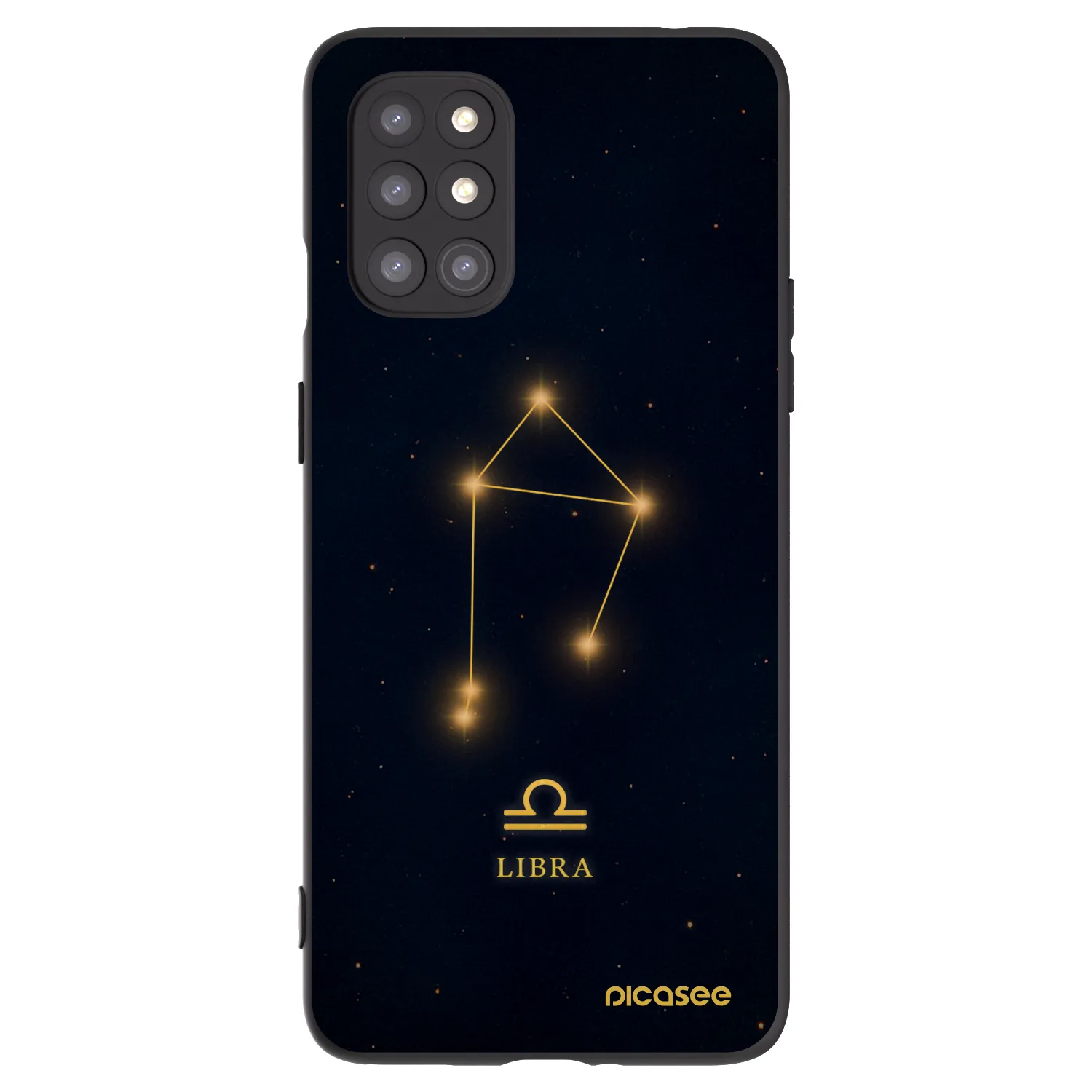 Picasee crna silikonska maskica za OnePlus 8T - LIBRA
