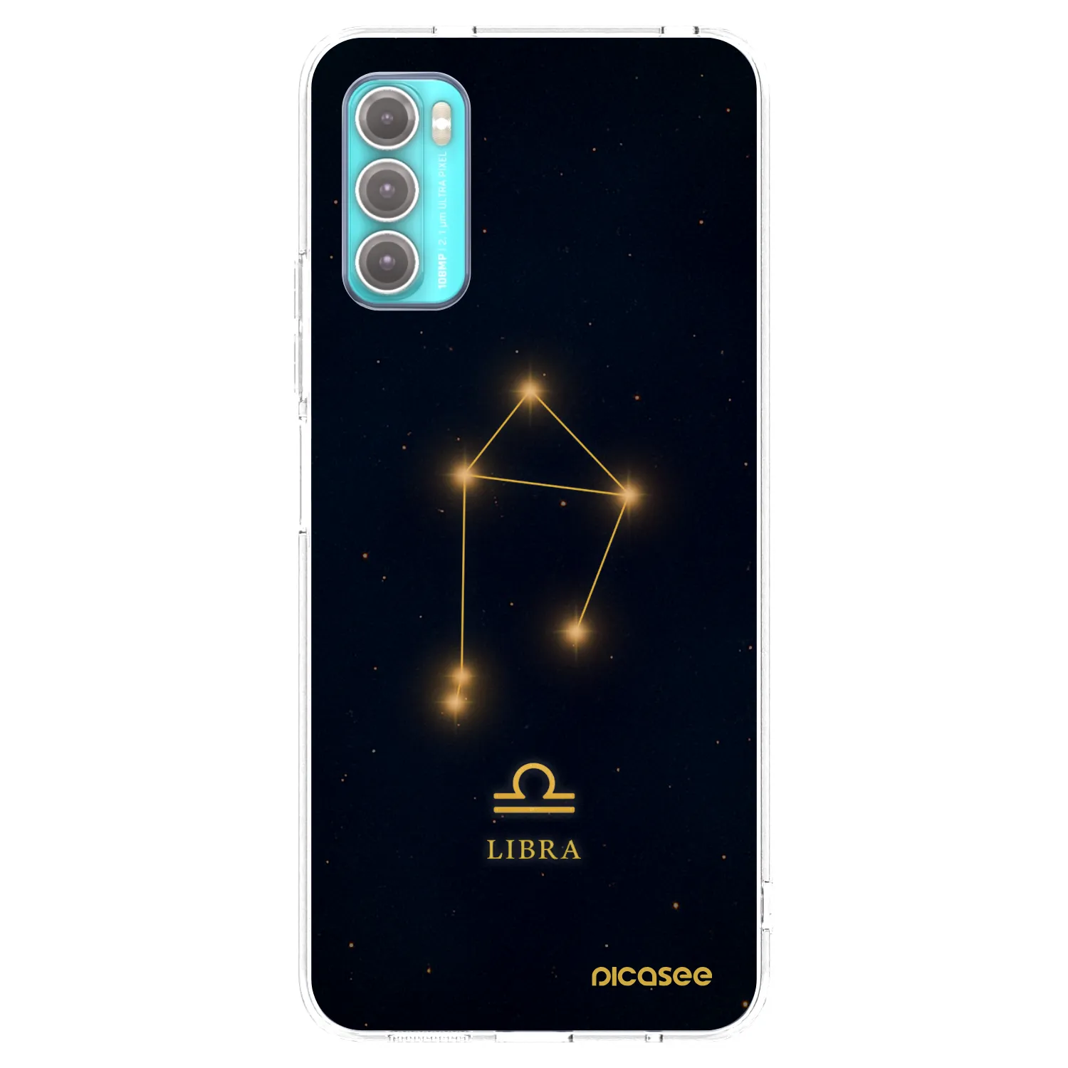 Picasee silikonska prozirna maskica za Motorola Moto G60 - LIBRA