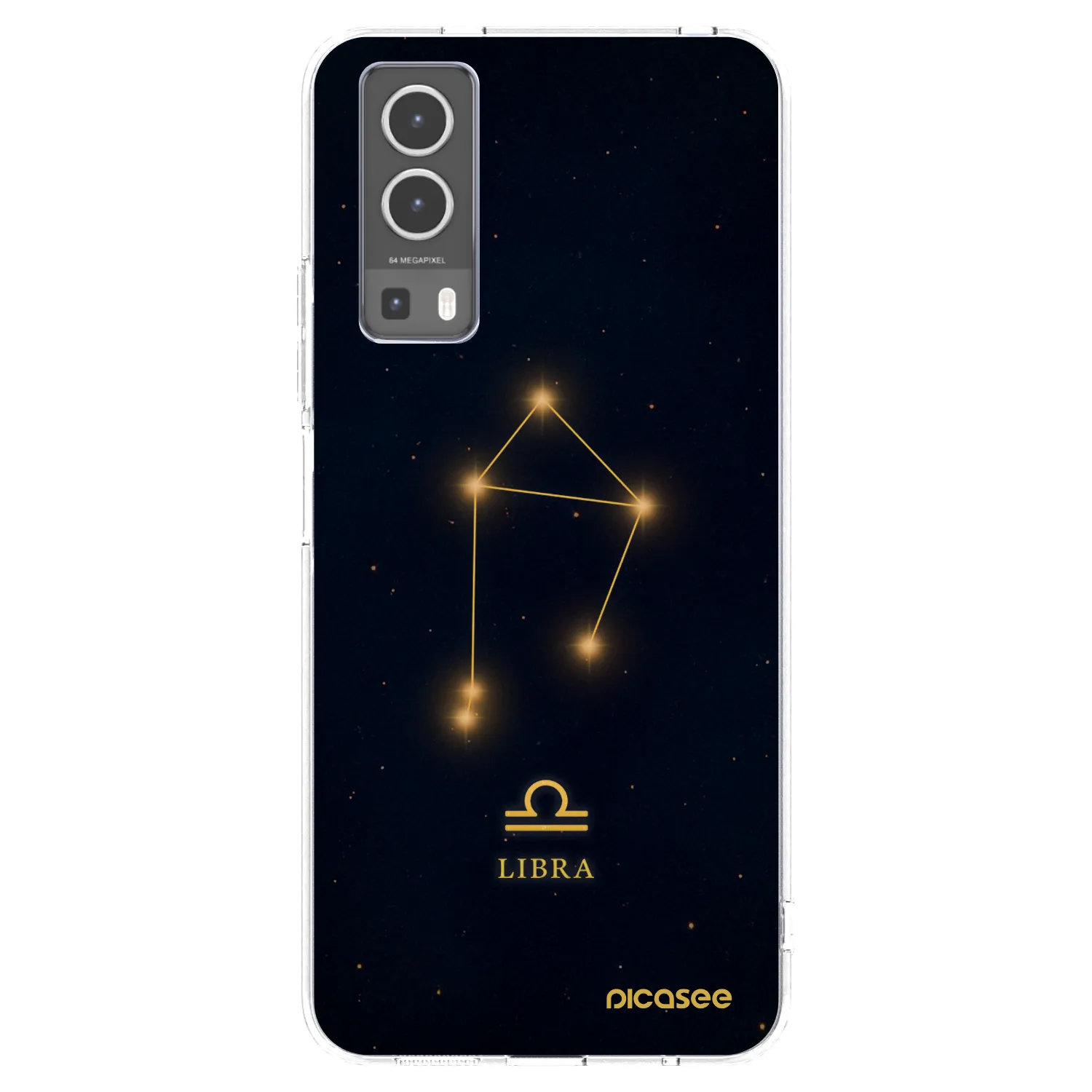 Picasee silikonska prozirna maskica za Vivo Y72 5G - LIBRA