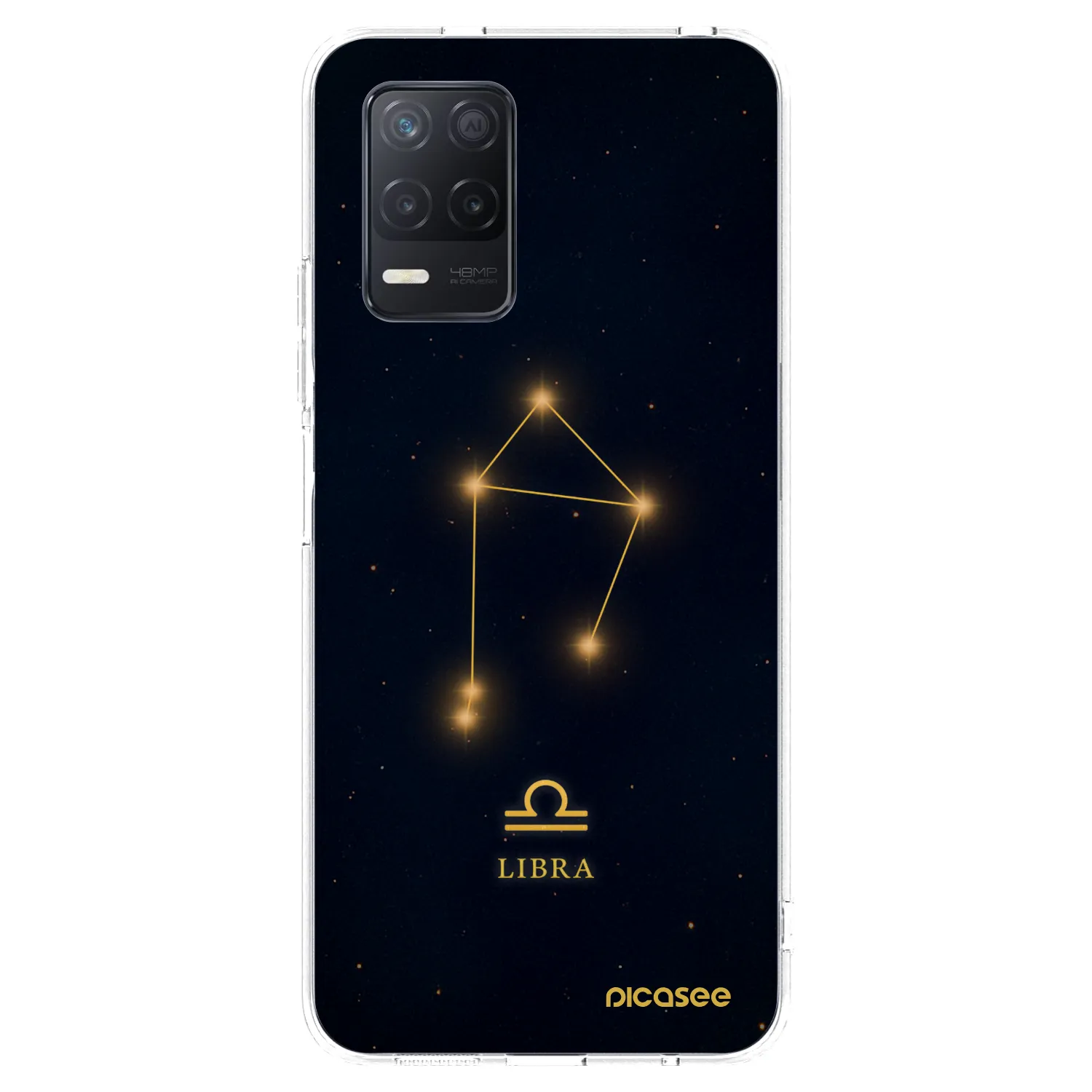 Picasee silikonska prozirna maskica za Realme 8 5G - LIBRA