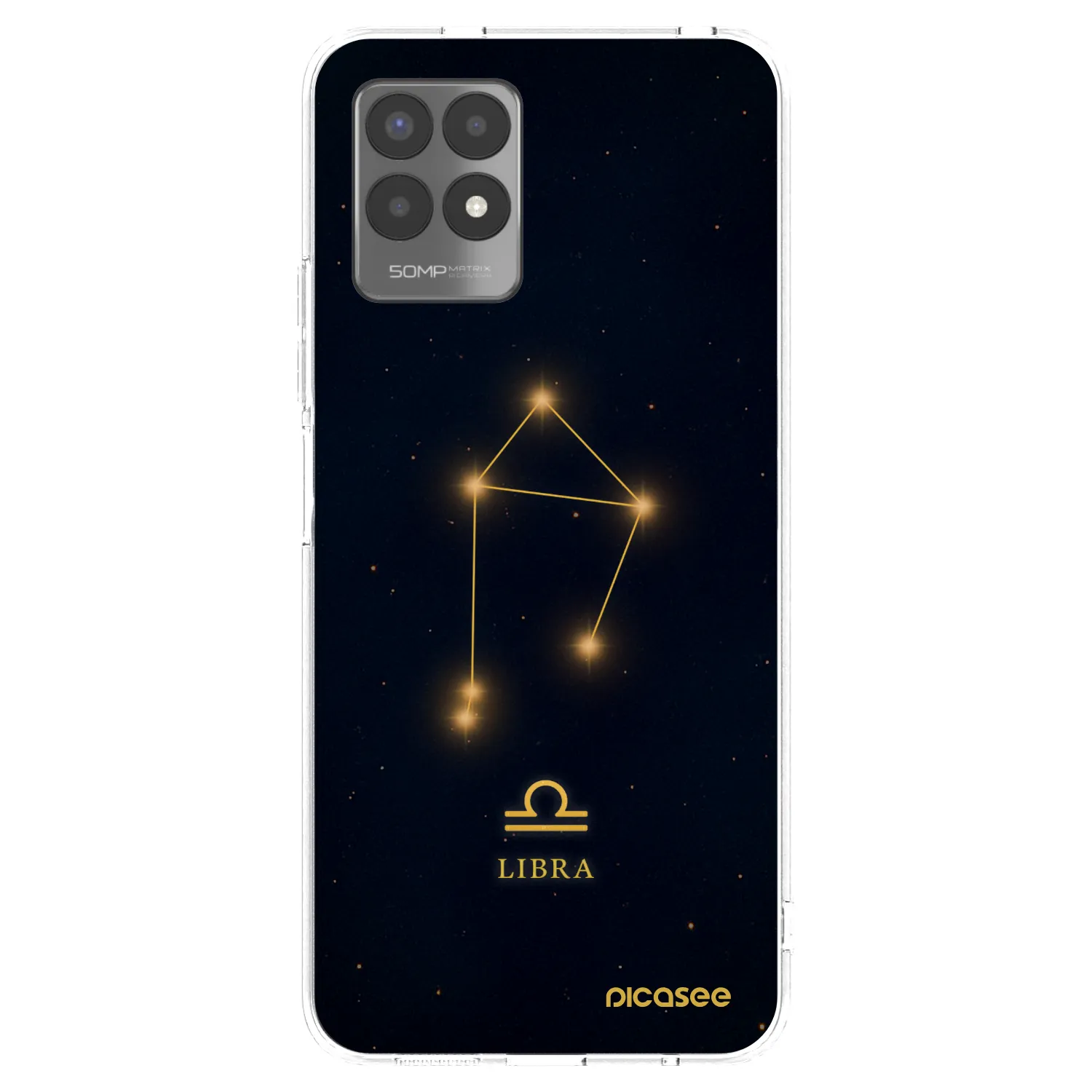 Picasee silikonska prozirna maskica za Realme 8i - LIBRA