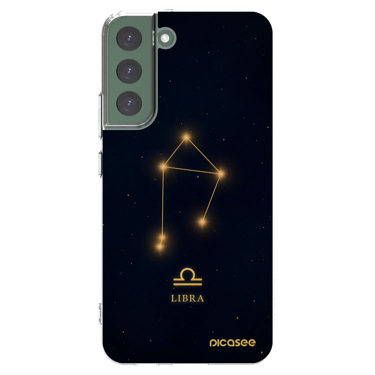 Picasee silikonska prozirna maskica za Samsung Galaxy S22+ 5G - LIBRA