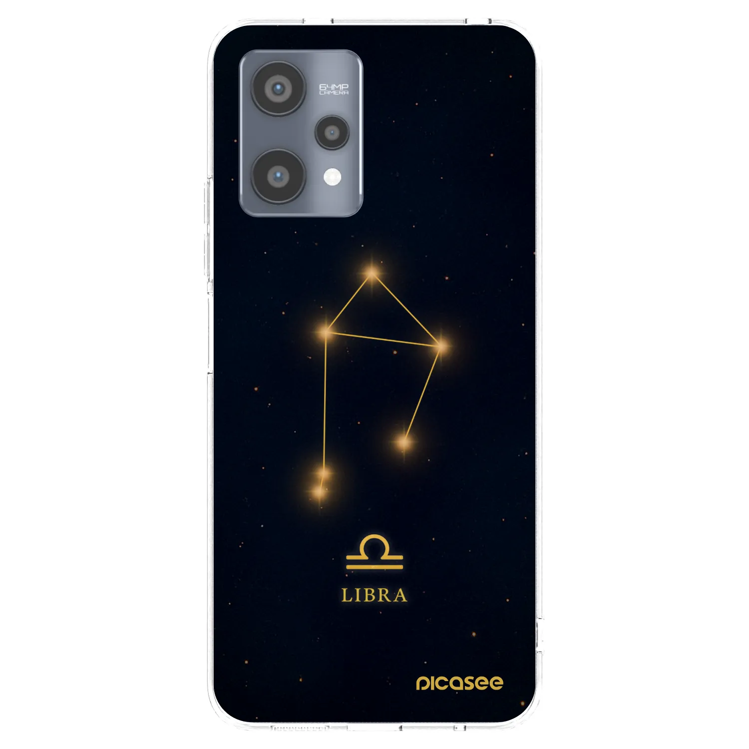 Picasee silikonska prozirna maskica za Realme 9 Pro 5G - LIBRA