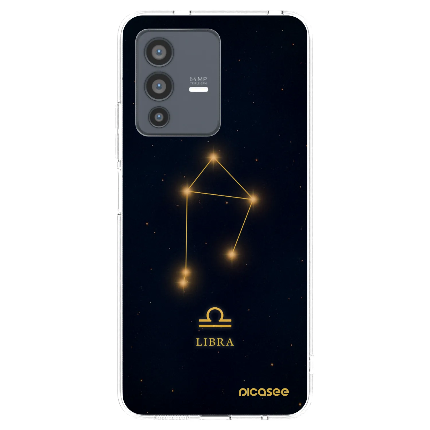 Picasee silikonska prozirna maskica za Vivo V23 5G - LIBRA
