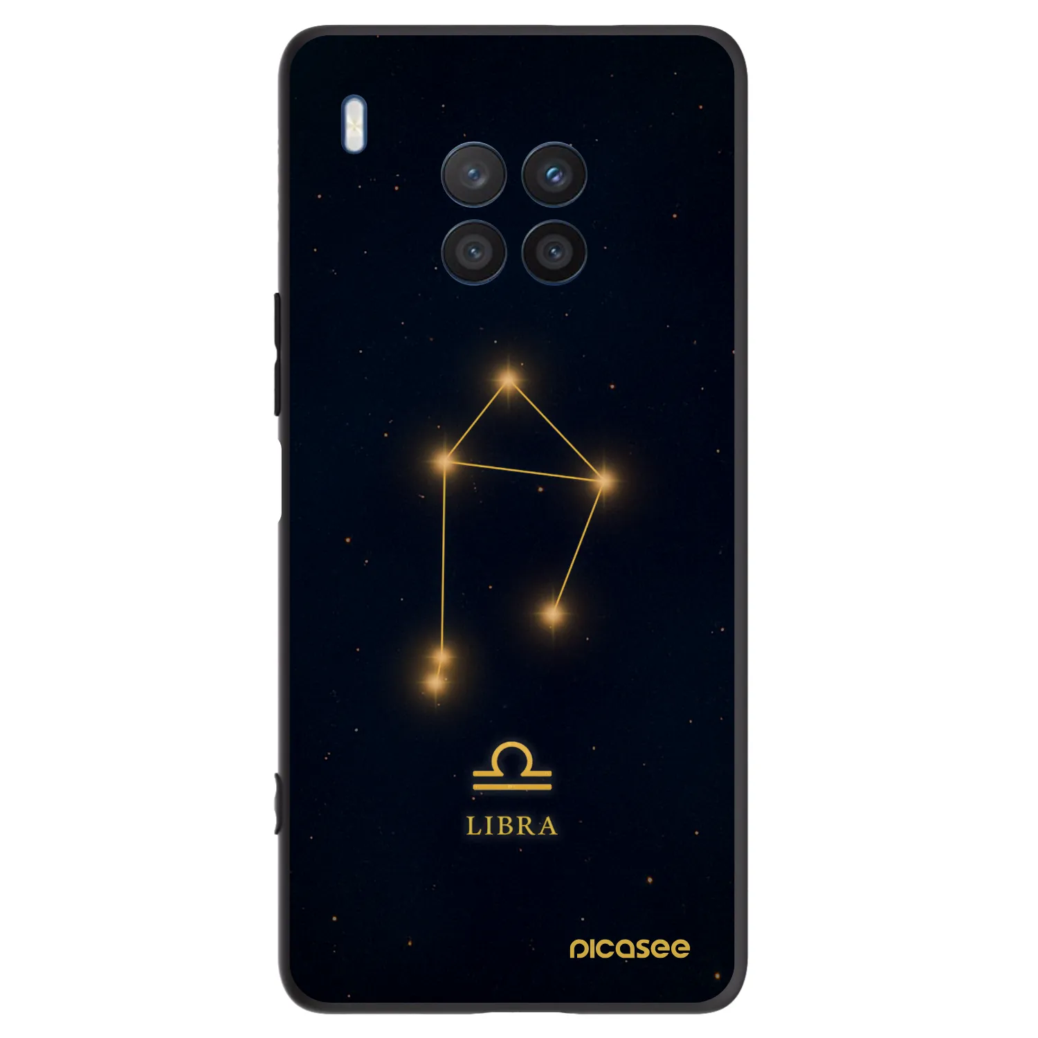 Picasee crna silikonska maskica za Honor 50 Lite - LIBRA
