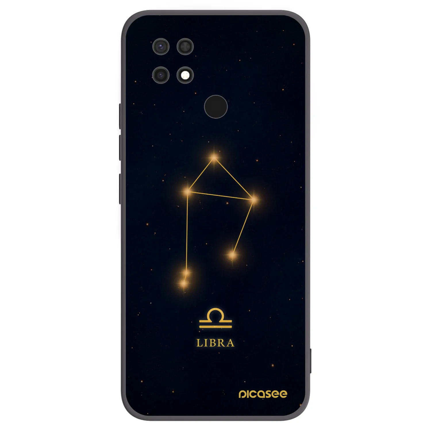 Picasee crna silikonska maskica za Xiaomi Redmi 10C - LIBRA