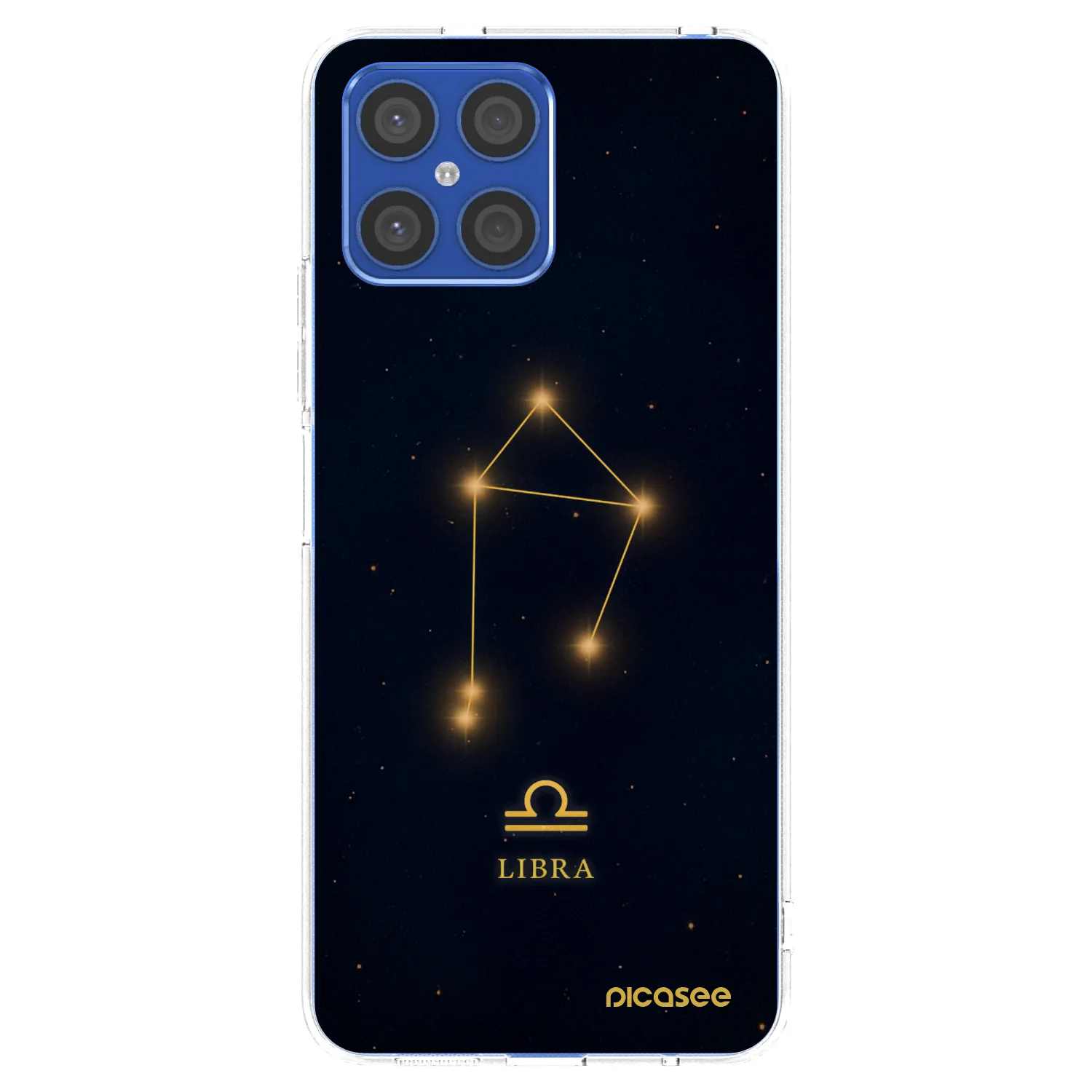 Picasee silikonska prozirna maskica za Honor X8 4G - LIBRA