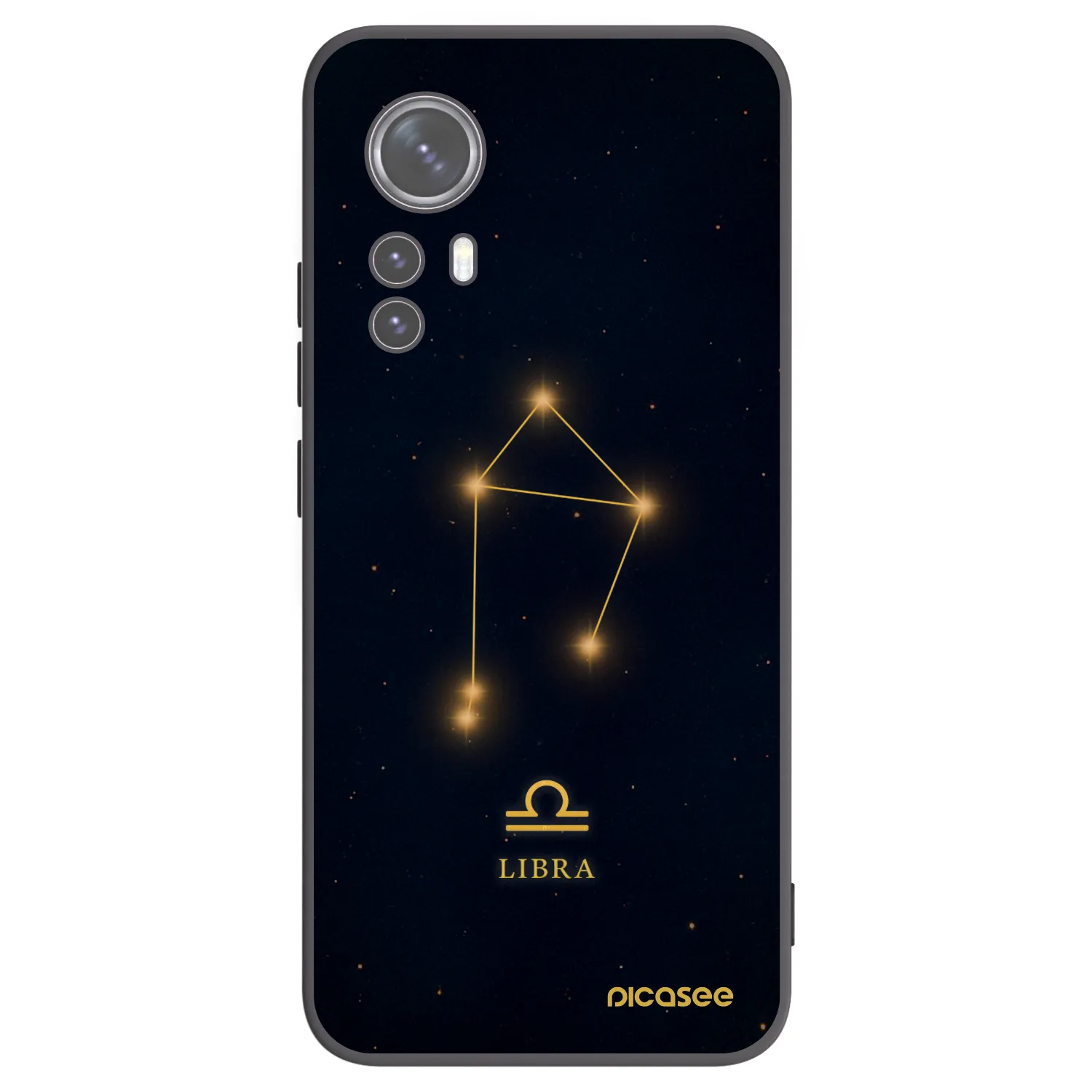 Picasee crna silikonska maskica za Xiaomi 12X - LIBRA
