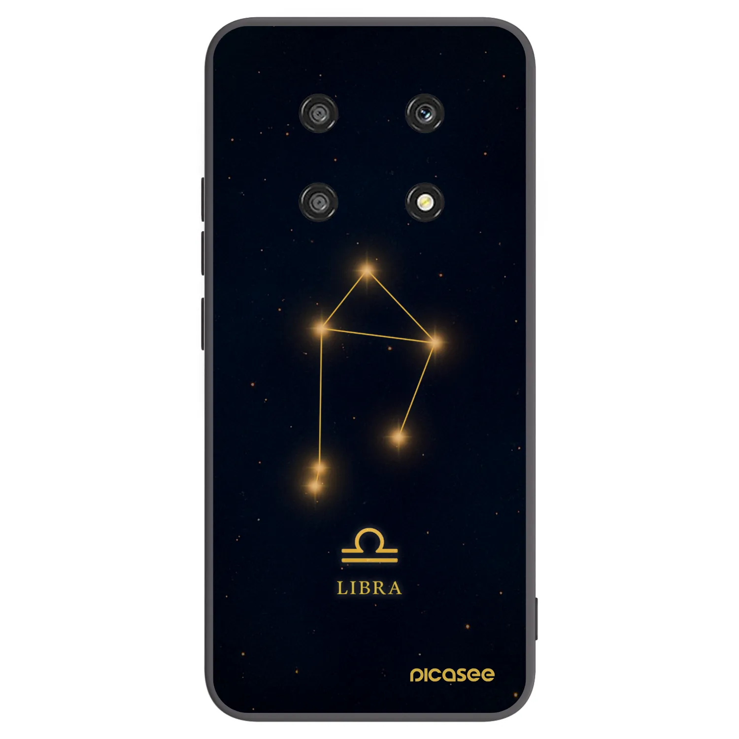 Picasee crna silikonska maskica za Honor Magic4 Lite 5G - LIBRA