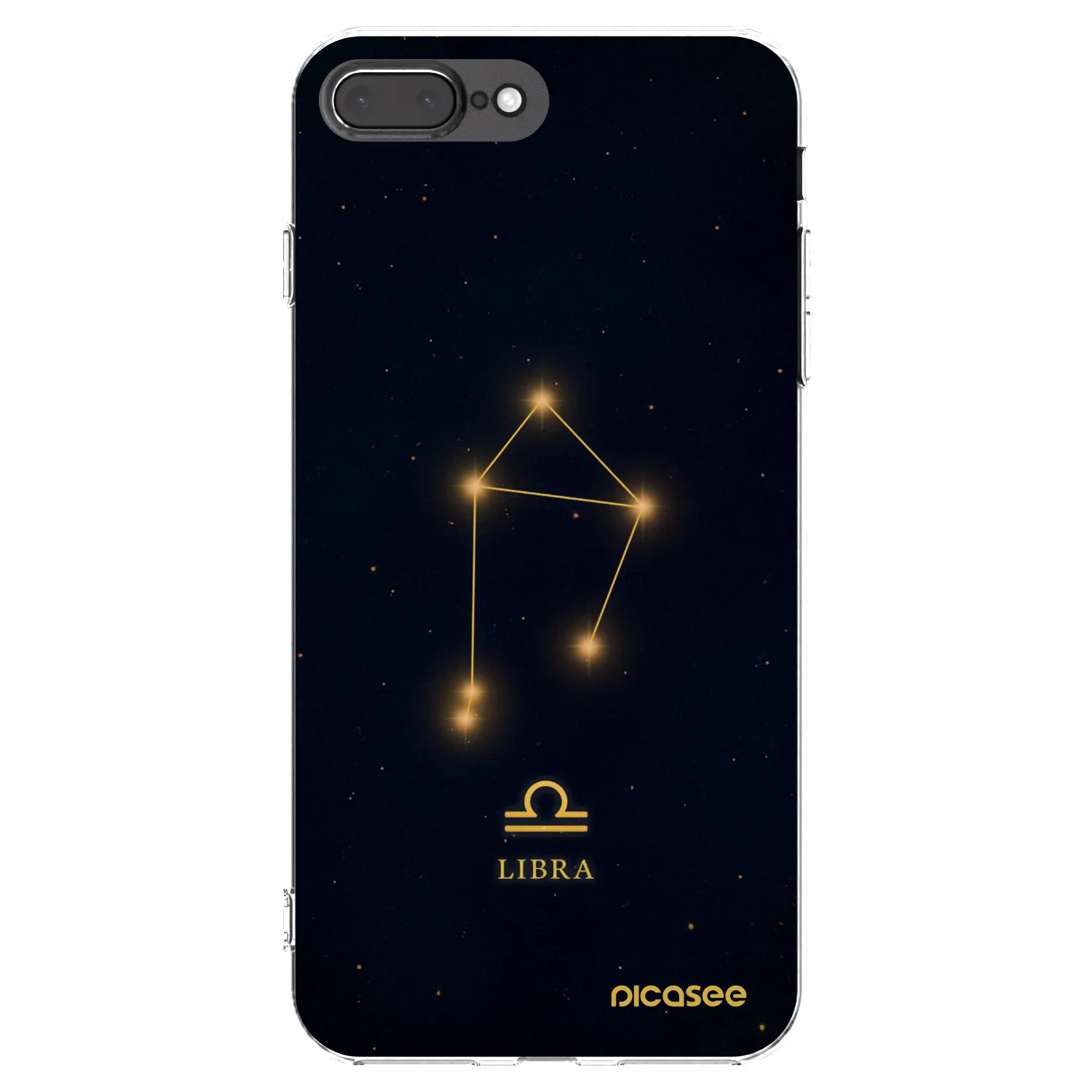 Picasee silikonska prozirna maskica za Apple iPhone 8 Plus - LIBRA