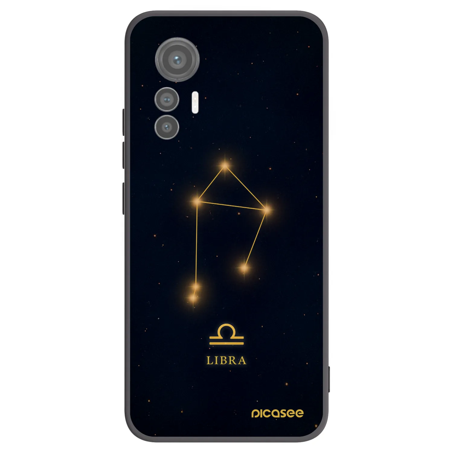 Picasee crna silikonska maskica za Xiaomi 12 Lite - LIBRA