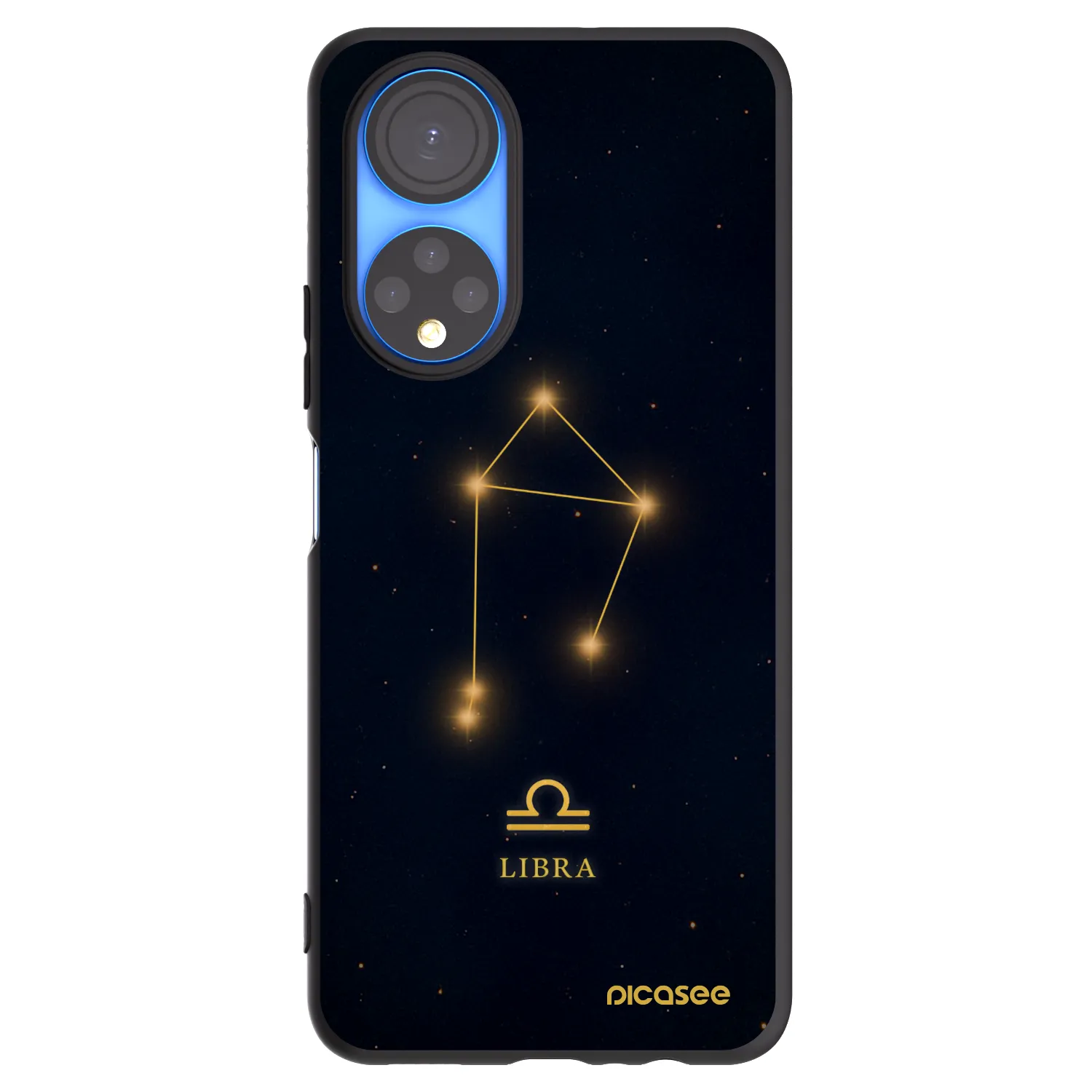 Picasee crna silikonska maskica za Honor X7 - LIBRA
