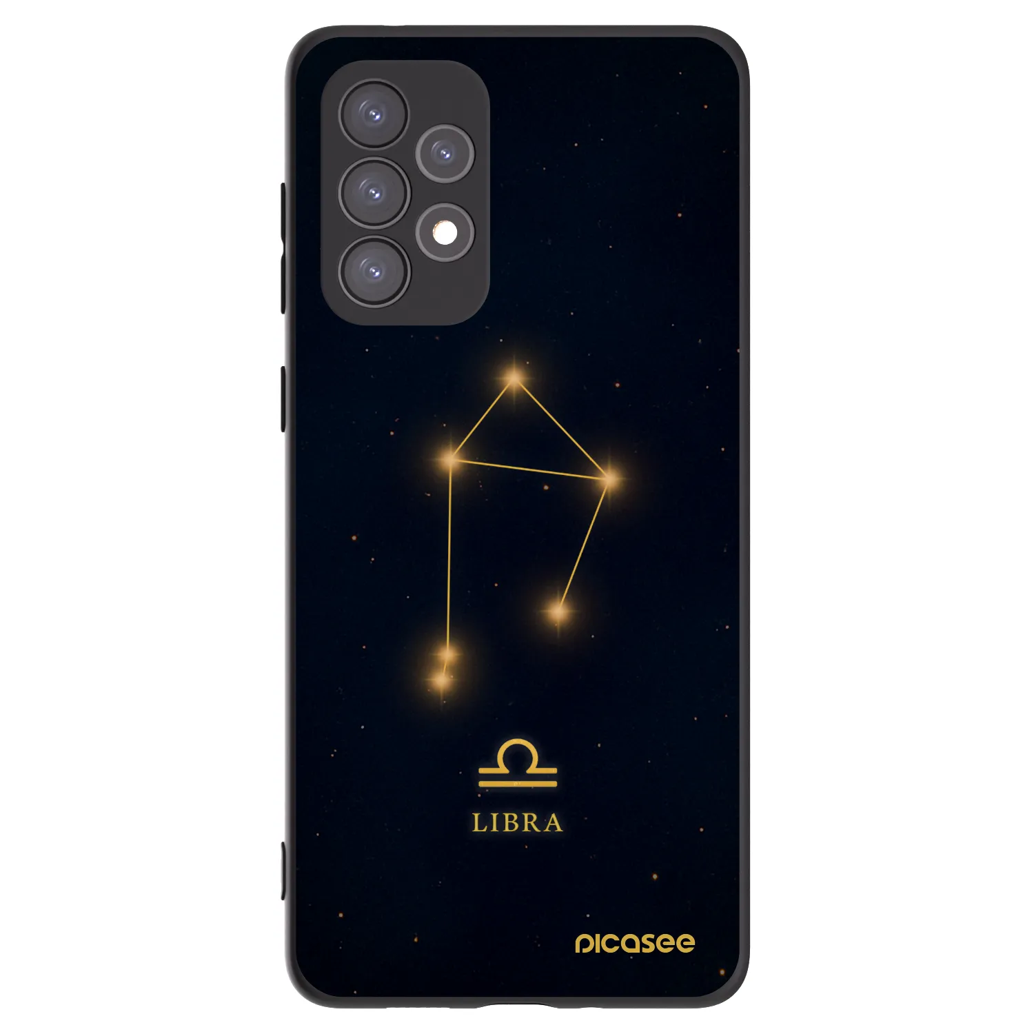 Picasee crna silikonska maskica za Samsung Galaxy A73 5G - LIBRA