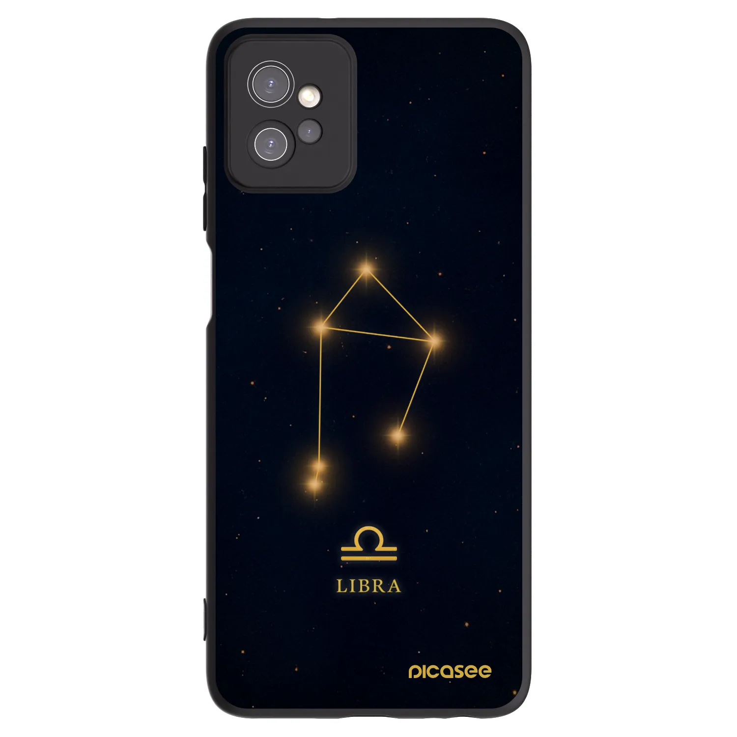 Picasee crna silikonska maskica za Motorola Moto G32 - LIBRA
