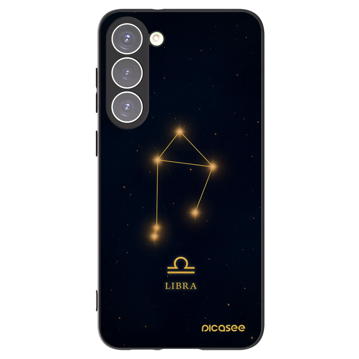 Picasee crna silikonska maskica za Samsung Galaxy S23+ 5G - LIBRA